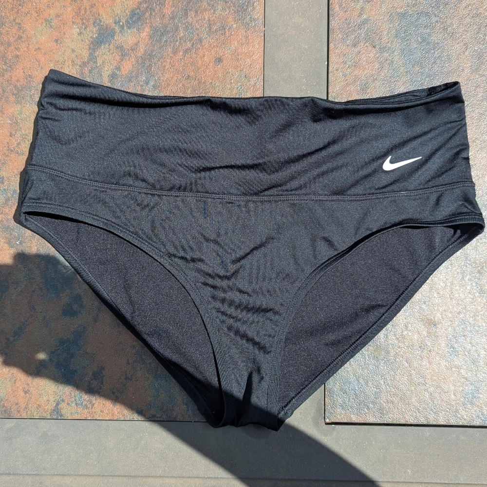 Nike Black Bikini Bottoms High Rise
